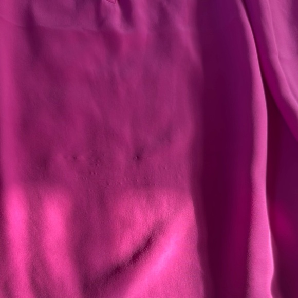 Lilly Pulitzer Pink Relaxed Blouse with Mandarin Collar - Picture 2 of 5